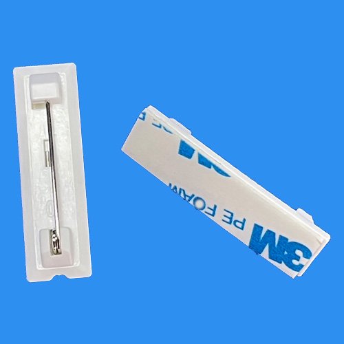 office staff name tag bar pin with adhesive plastic safety pin for badge