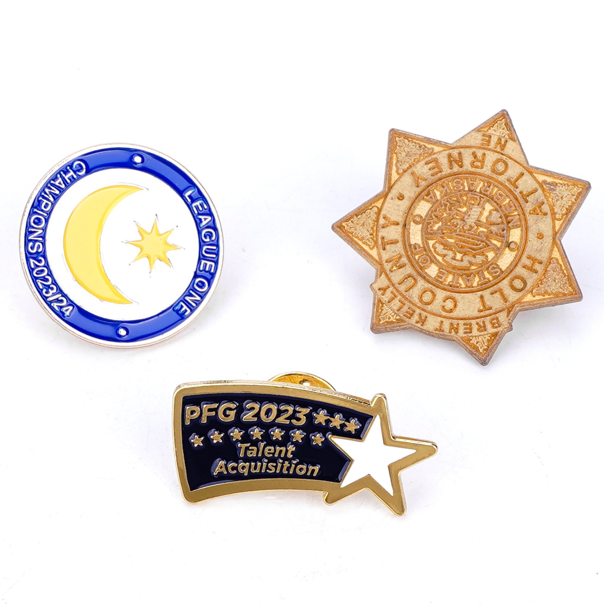 Promotional New European And American Style Fashion Enamel Pins Custom Logo Logo Metal Lapel Pins