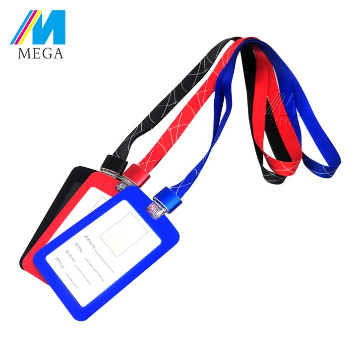 Lanyard Id Card Holder Sport Waterproof Silicone Id Card Badge Holder Case With Lanyard