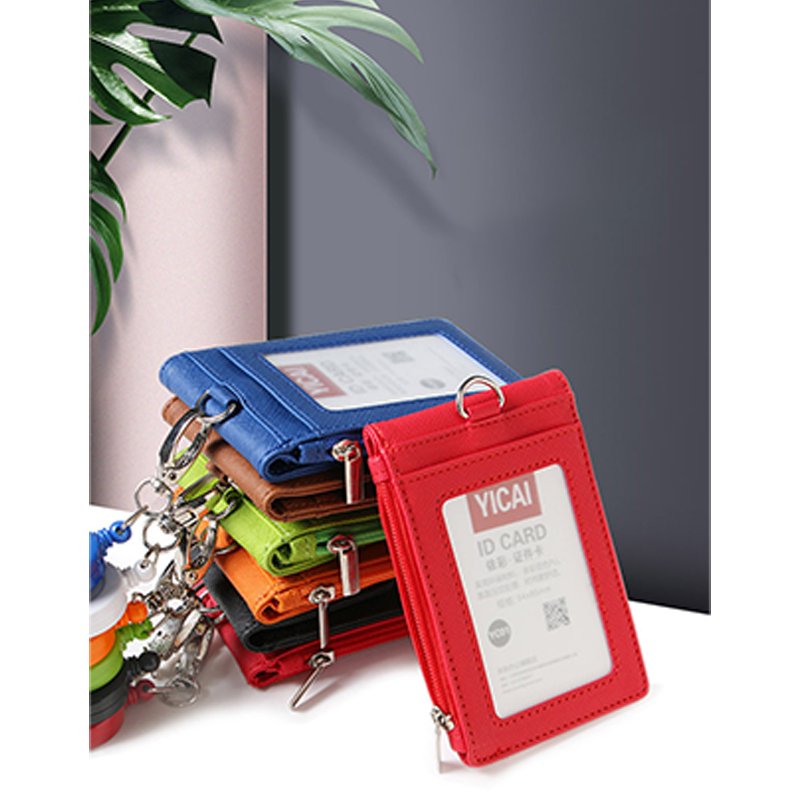 Smart ID Badge Holder Credit Card Holder ID Holder Zipper pocket