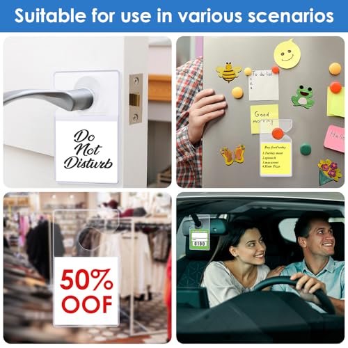 Durable Clear Parking Permit Holder Vertical Parking Lot Pass Rear View Mirror Hanger