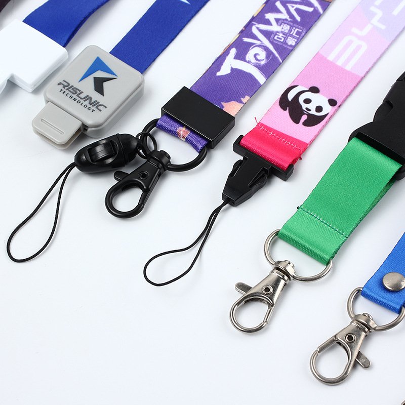 Cheap Personalized Neck Printing Polyester Sublimation Custom Lanyards With Logo Custom ID Card Badge Holder Lanyard