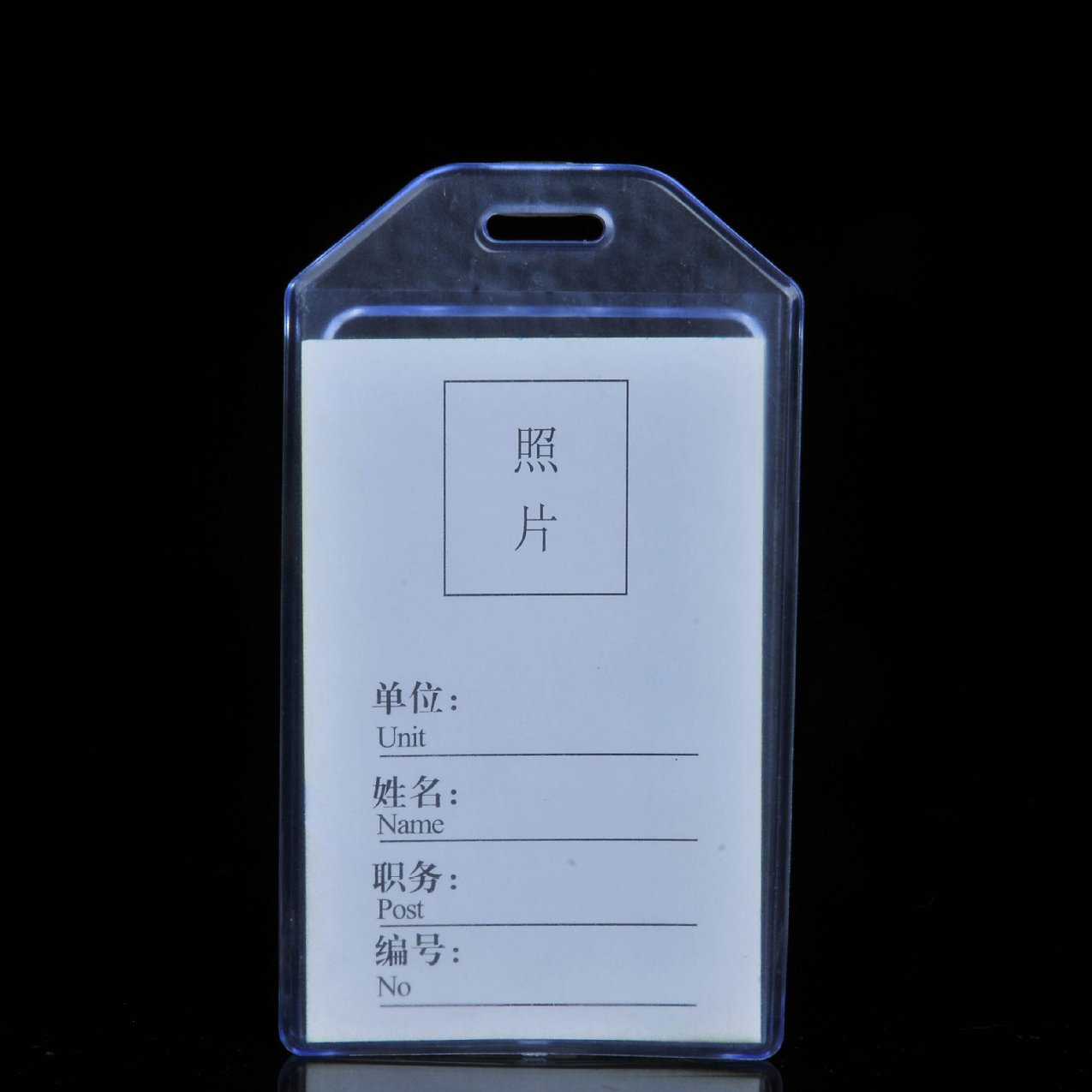 Soft Silicone PVC Card Holder Work Permit Name Tag Work ID Crad Holder