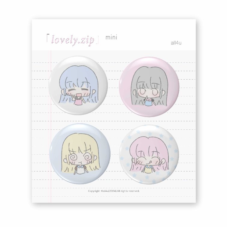 4pcs/pack 32mm Cartoon Anime Character Badge Kawaii Backpack Pin Accessories Gfit for Girl