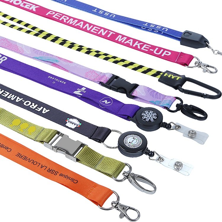 Manufacturer Personalized Custom Printed Lanyard Retractable Safety Badge Retractable Lanyard