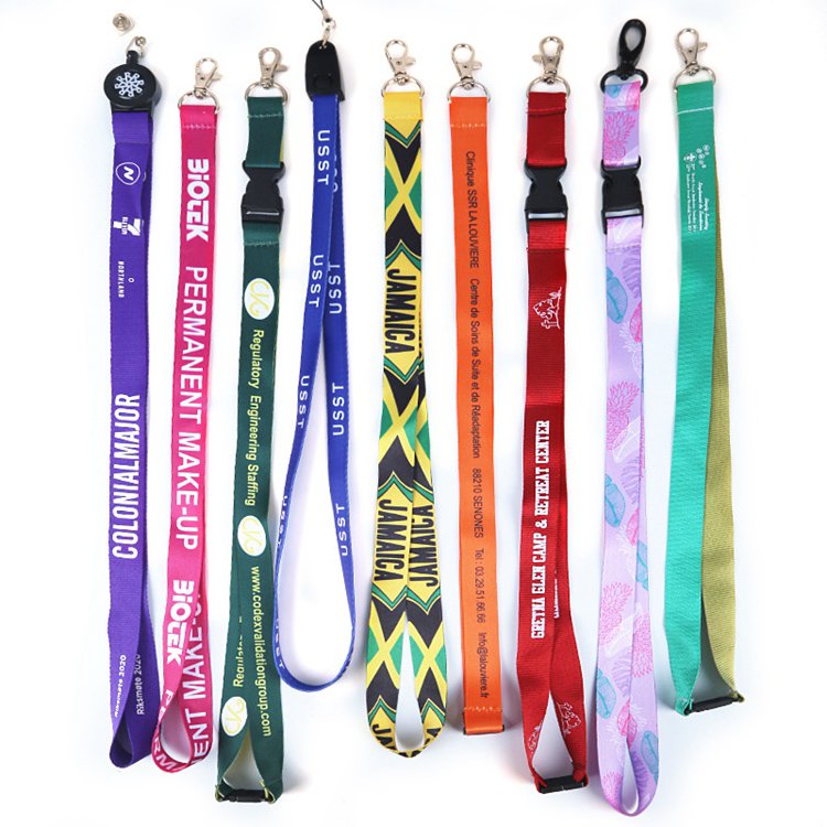 Manufacturer Personalized Custom Printed Lanyard Retractable Safety Badge Retractable Lanyard
