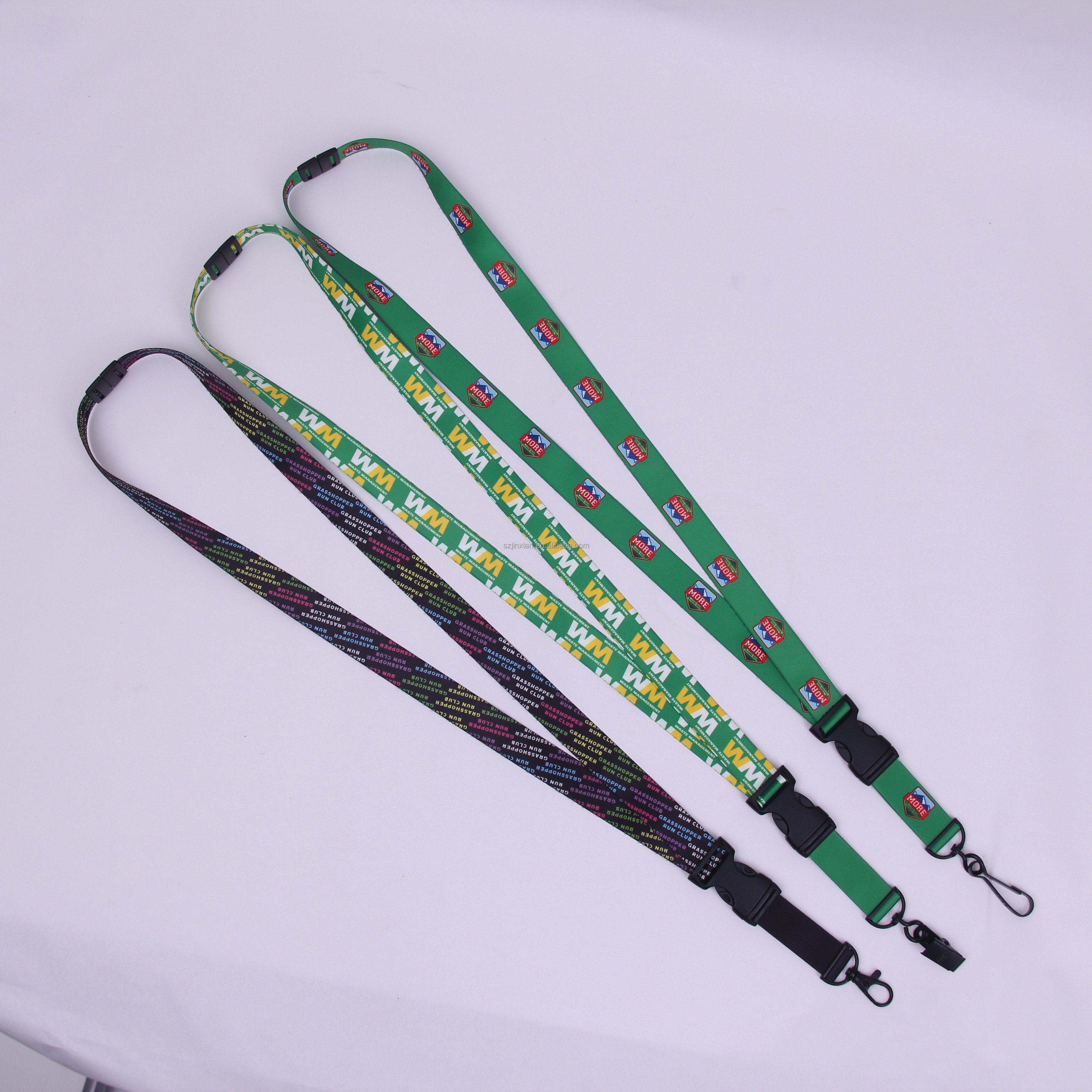 Durable Round Cord Lanyard with Metal Hook,Breakaway Buckle,Safety Breakaway for ID Card Holder ID key lanyard