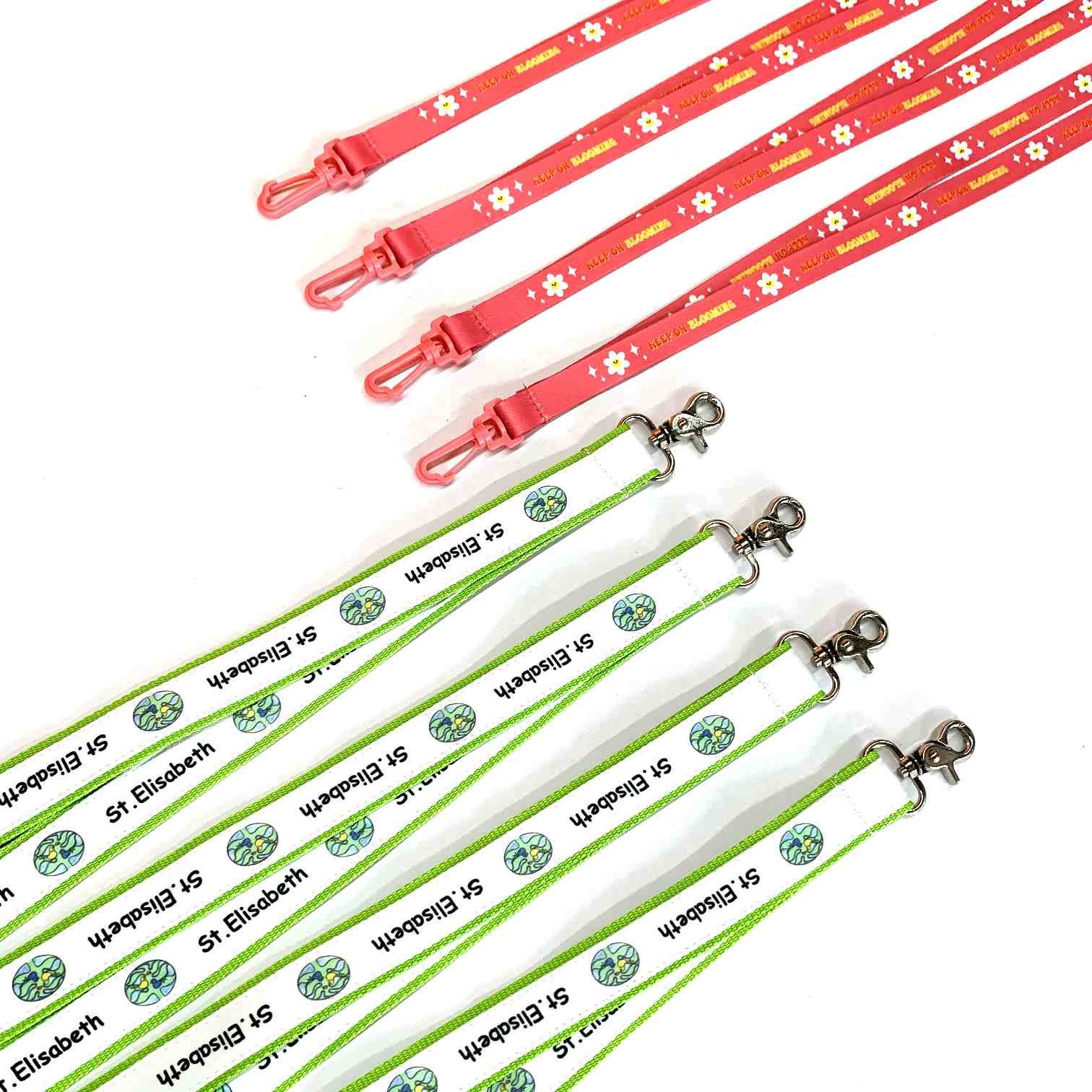 Detach Height Ended Carton Chi Eta Tail Colorfulls Carbineer Flowers Other Nylon Polyester Lanyards With Logo Custom