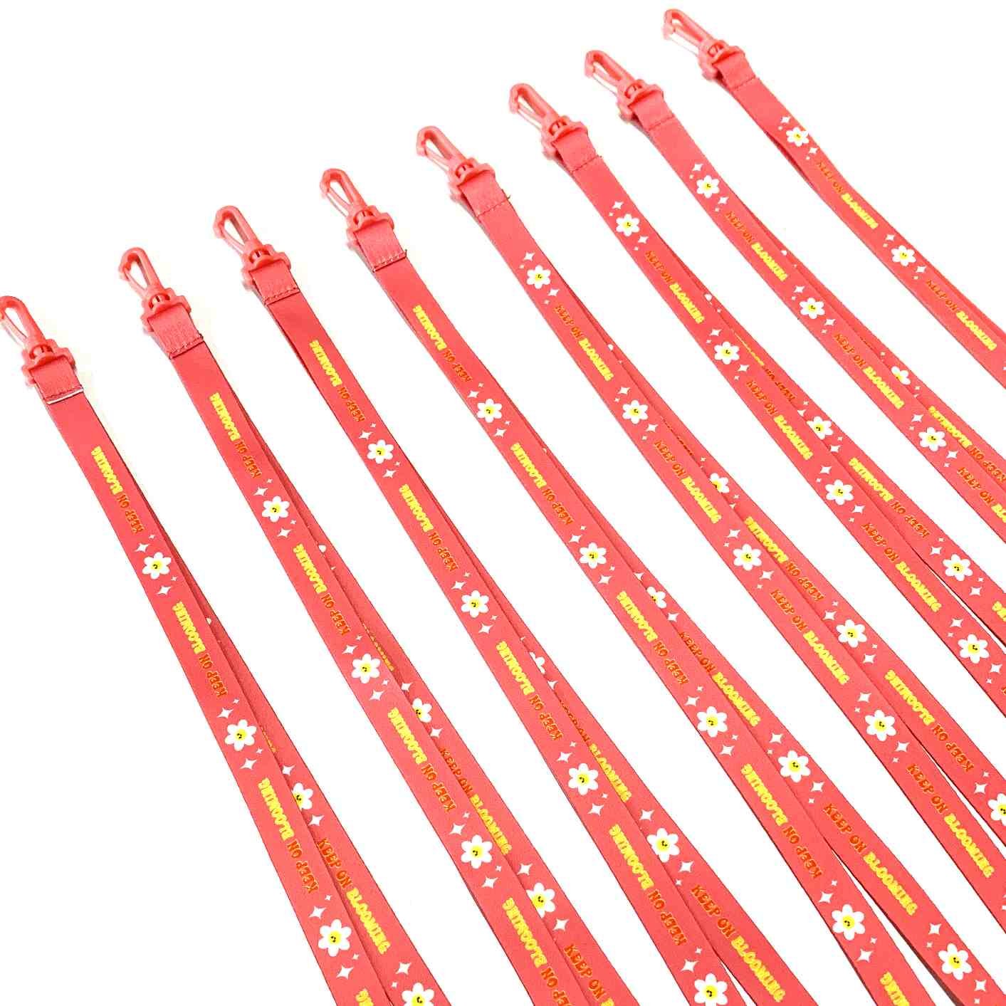 Detach Height Ended Carton Chi Eta Tail Colorfulls Carbineer Flowers Other Nylon Polyester Lanyards With Logo Custom