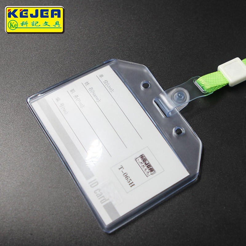 85*54 soft ID card holder plastic ATM card case protector horizontal vertical badge holder t065