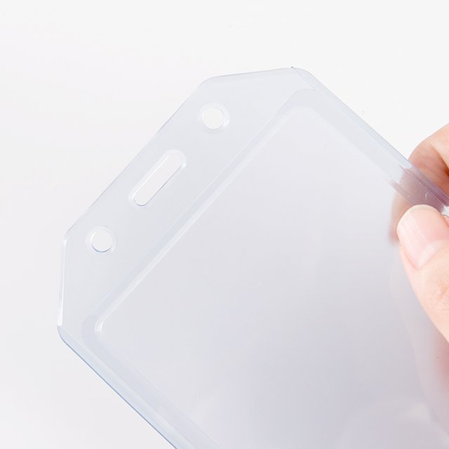 85*54 soft ID card holder plastic ATM card case protector horizontal vertical badge holder t065
