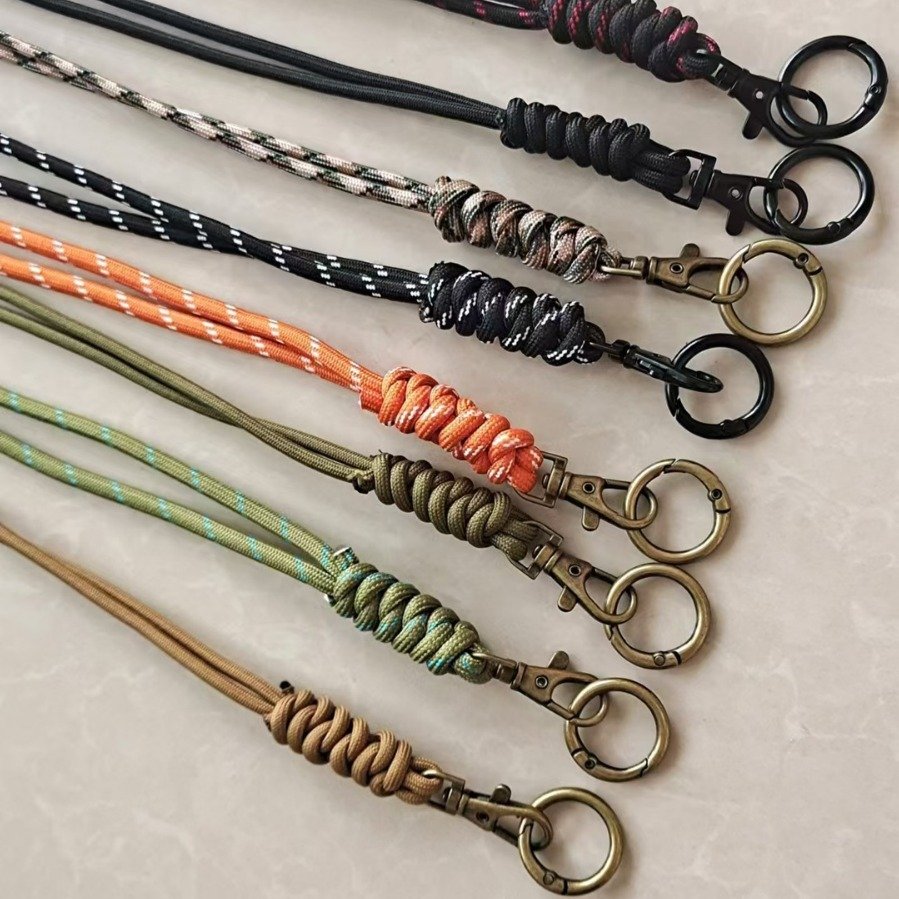Lanyard Keychain Whistles Cord Outdoor Hanging Neck Rope Lanyard Phone Camera ID Pass Card Name Badge Holder Outdoor Safe Rope