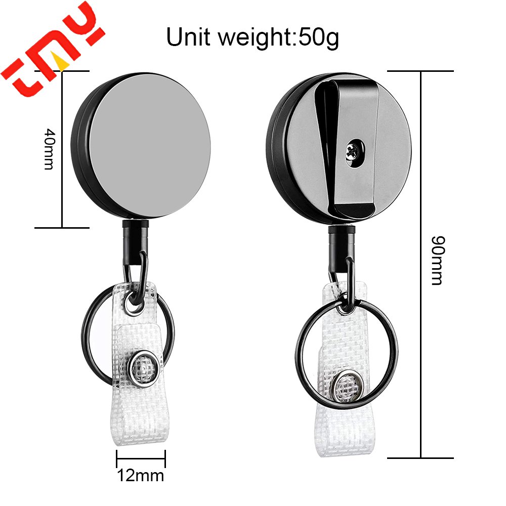 Custom Heavy duty Medical Badge reels nurse sublimation Blanks with Clips Metal Nursing Badge Reel Retractable