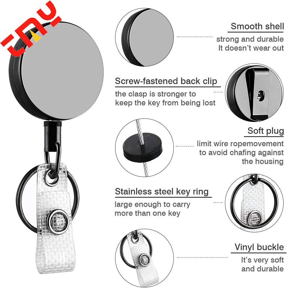 Custom Heavy duty Medical Badge reels nurse sublimation Blanks with Clips Metal Nursing Badge Reel Retractable