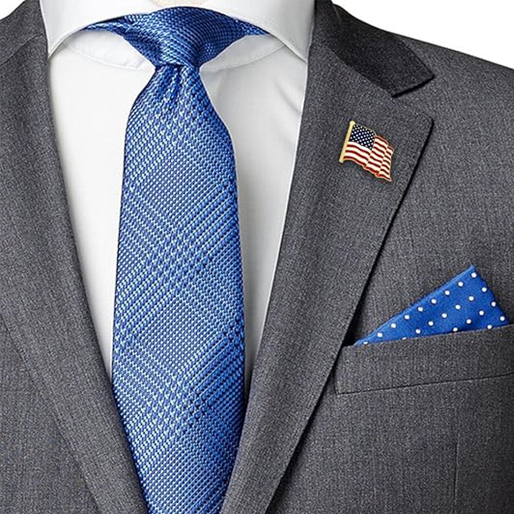 USA UK Canada National Flag Brooch Lapel Pin American Flag Lapel Pin For DIY Craft Patriotic Display
