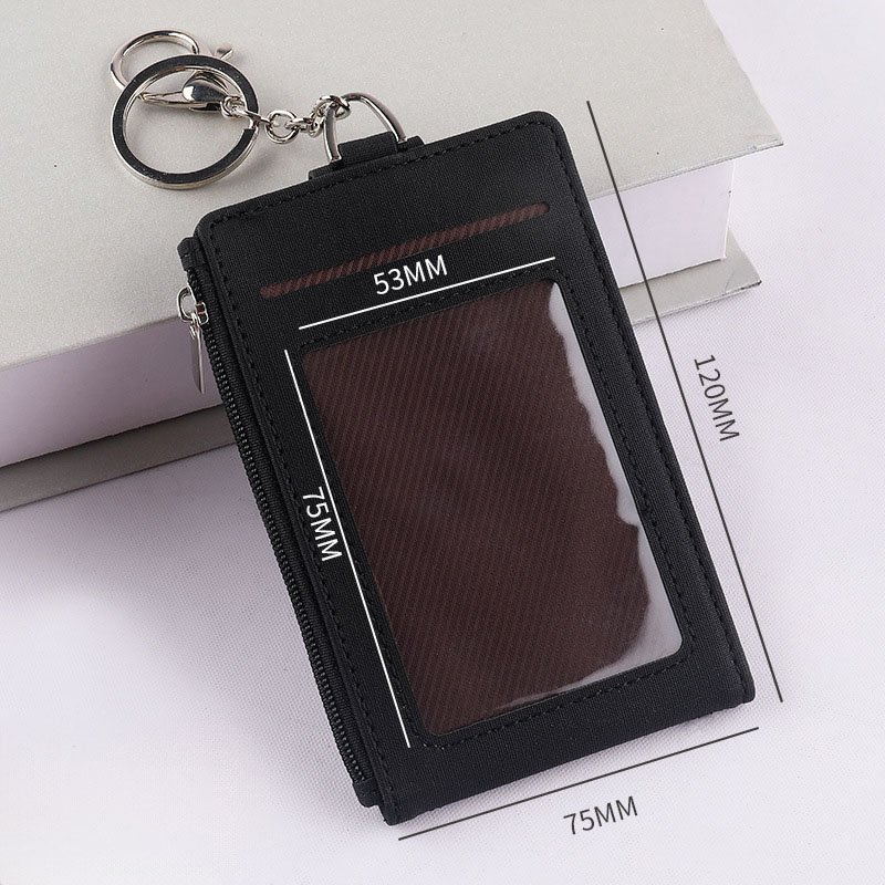 Manufacturer Hot Sale PU Leather Id Card Holder Lanyard Name Badge Employee Id Work Card Holder