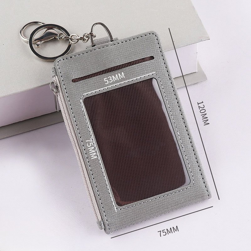Manufacturer Hot Sale PU Leather Id Card Holder Lanyard Name Badge Employee Id Work Card Holder