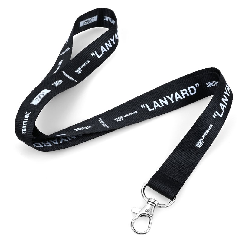 Customised promotional silkscreen printed neck lanyards custom sublimation polyester anime lanyard with logo custom