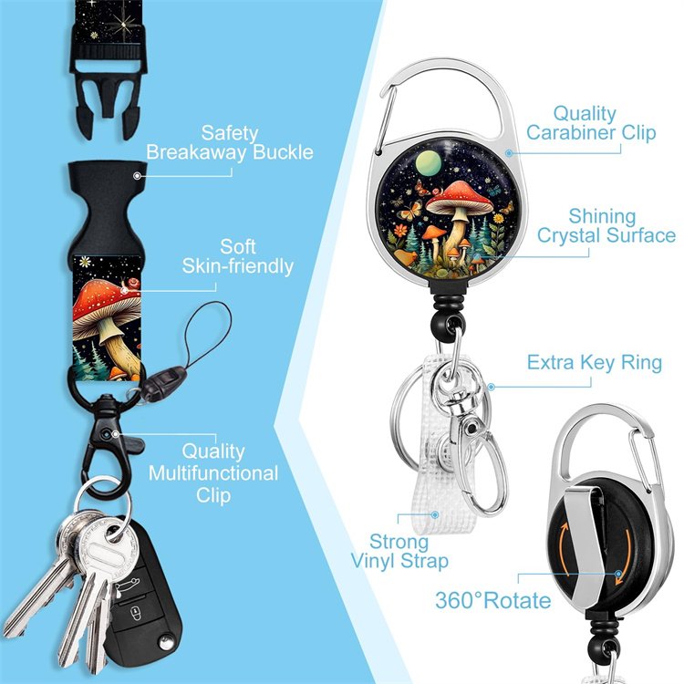 Manufacturer Personalized Custom Design Printed Sublimation Polyester Lanyard Badge Holder Polyester Lanyard