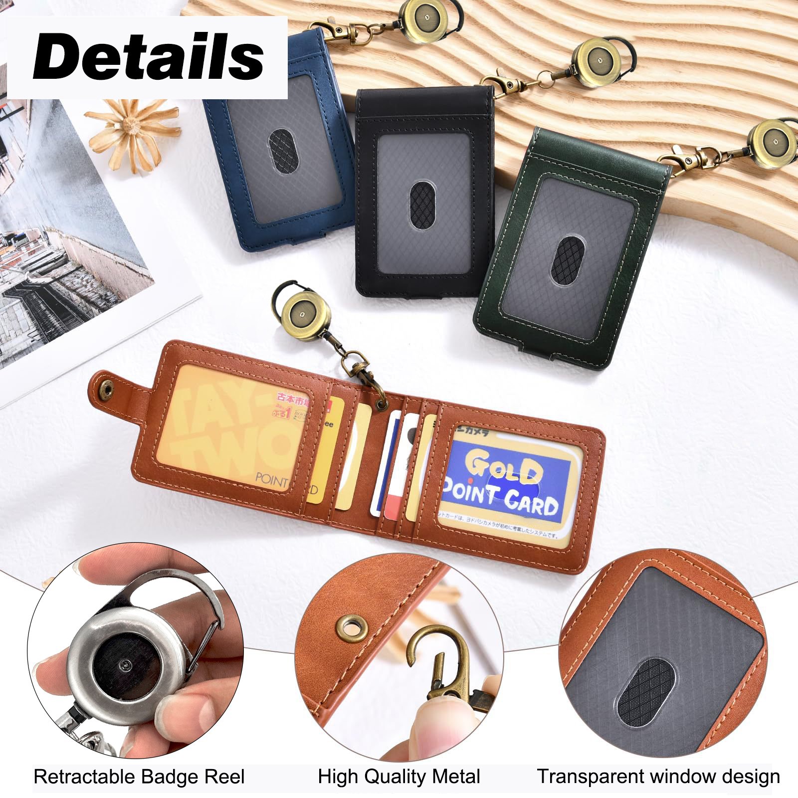 CH-046 Wholesale Japanese Style Multi-card Slot Bifold Wallet Genuine Leather ID Card Holder Simple Men's Cowhide ID Card Holder