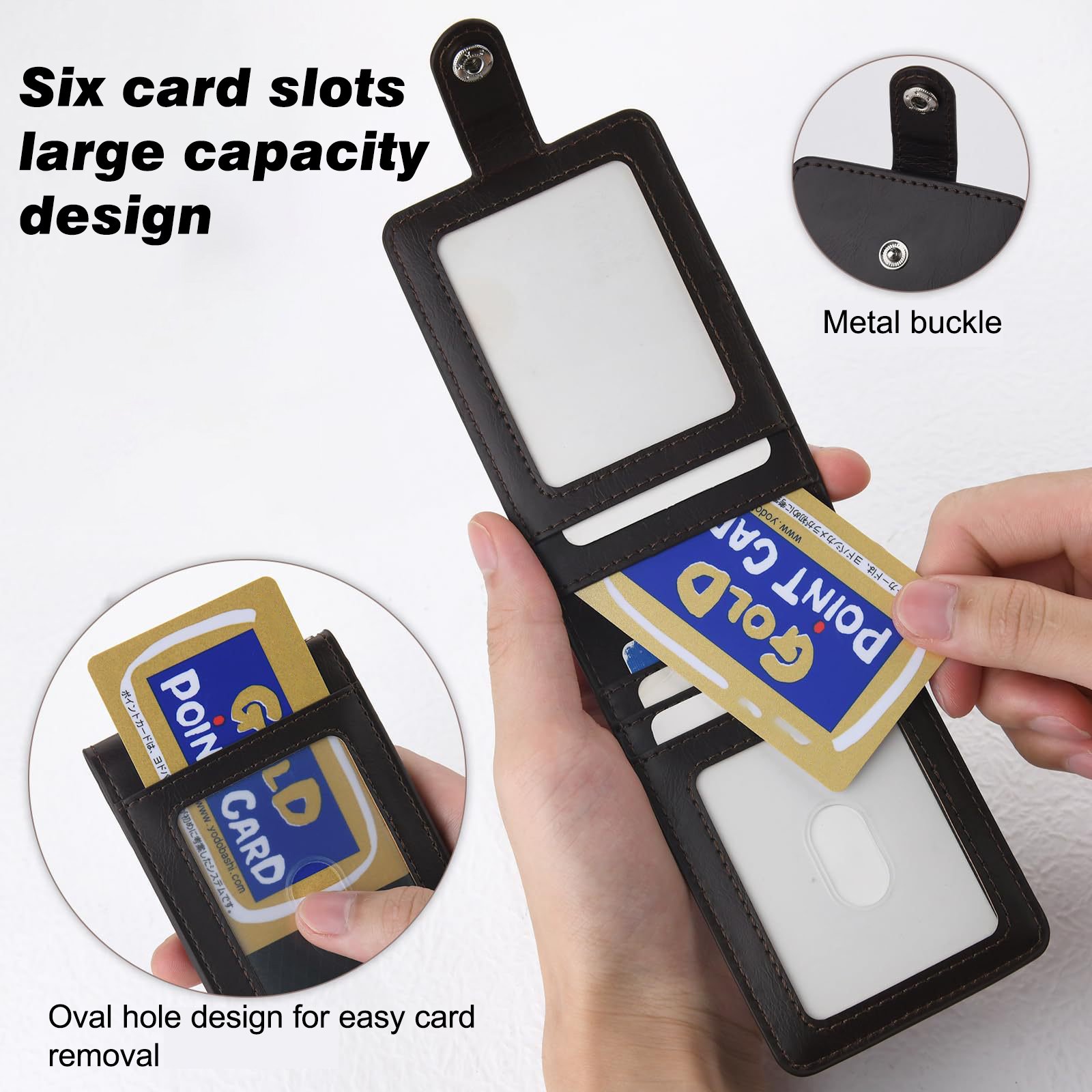 CH-046 Wholesale Japanese Style Multi-card Slot Bifold Wallet Genuine Leather ID Card Holder Simple Men's Cowhide ID Card Holder