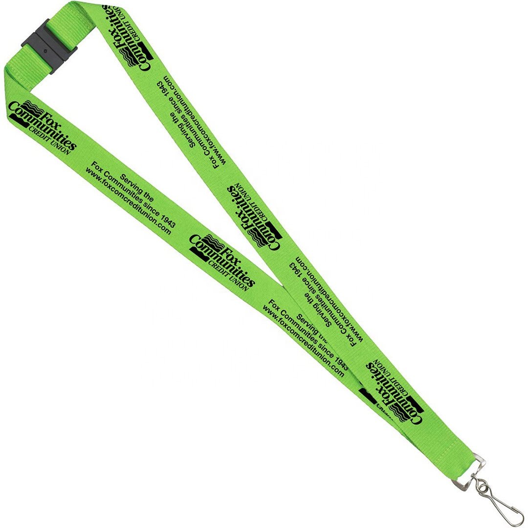 Customized Cool Safety Breakaway Badge ID Card Holder Black Polyester Bulk Name Tag Lanyard