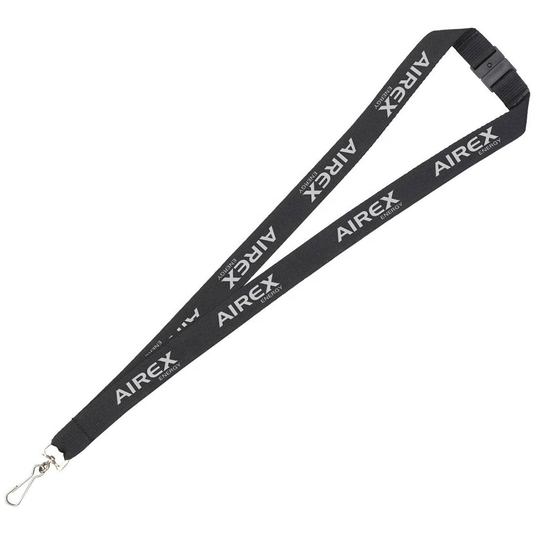 Customized Cool Safety Breakaway Badge ID Card Holder Black Polyester Bulk Name Tag Lanyard