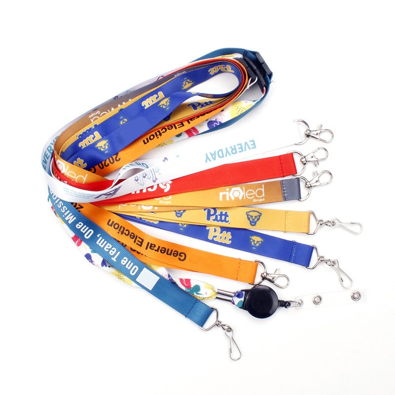 Custom Safety Lanyard Cord Badge Holder Necklace Chain Lany For Card Holder And polyester lanyard custom logo Lanyards