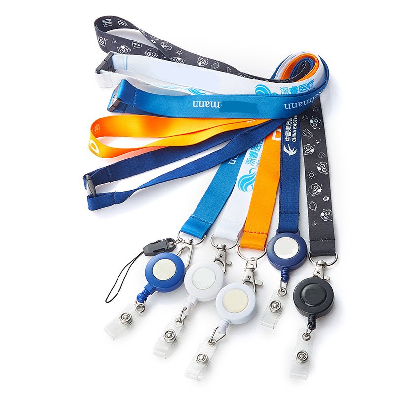 Custom Safety Lanyard Cord Badge Holder Necklace Chain Lany For Card Holder And polyester lanyard custom logo Lanyards