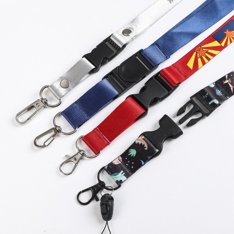 Custom Safety Lanyard Cord Badge Holder Necklace Chain Lany For Card Holder And polyester lanyard custom logo Lanyards