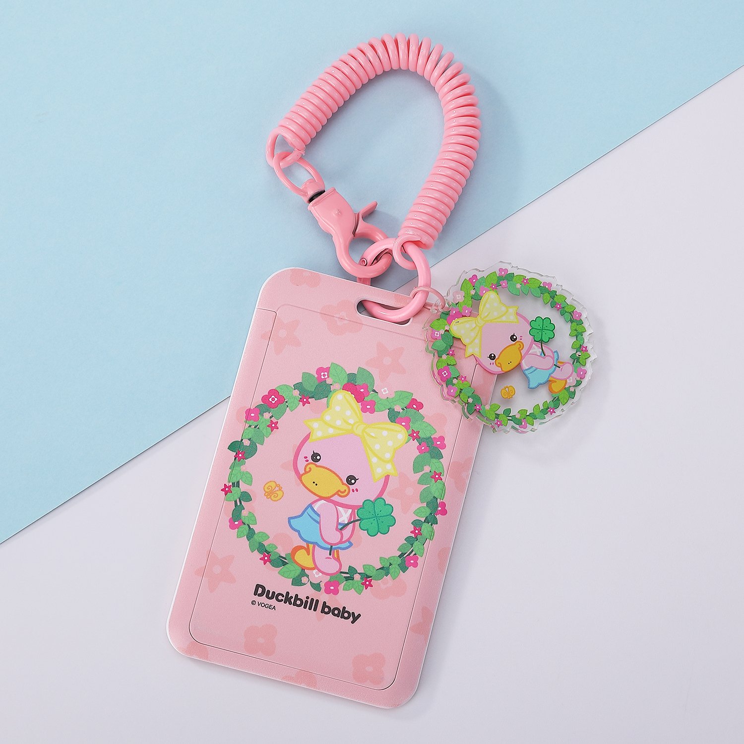 Cute Girl Bus Card Holder Bank Card Holder Lanyard ABS PVC Business Badge ID Card Holder