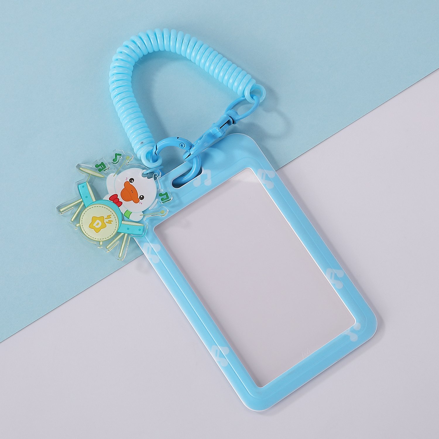 Cute Girl Bus Card Holder Bank Card Holder Lanyard ABS PVC Business Badge ID Card Holder