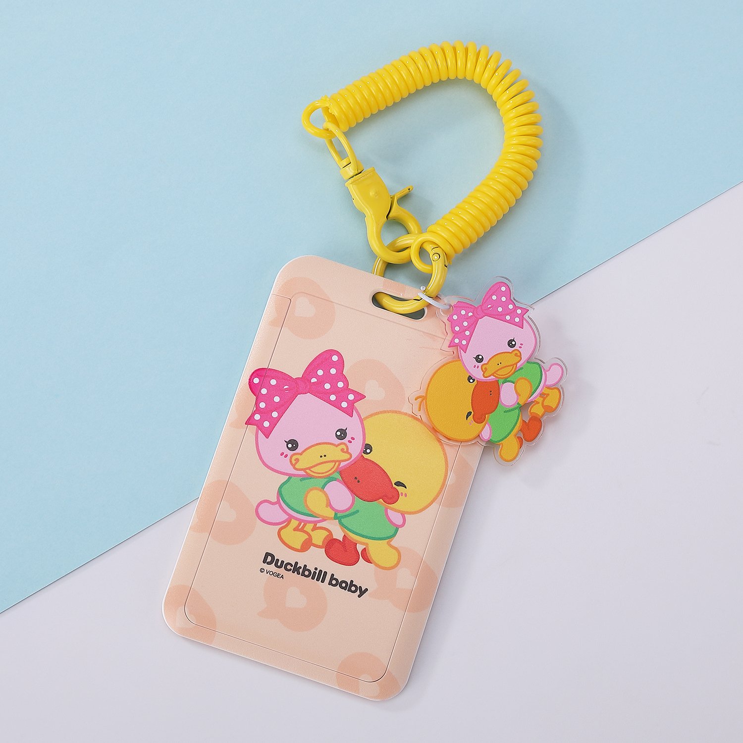 Cute Girl Bus Card Holder Bank Card Holder Lanyard ABS PVC Business Badge ID Card Holder