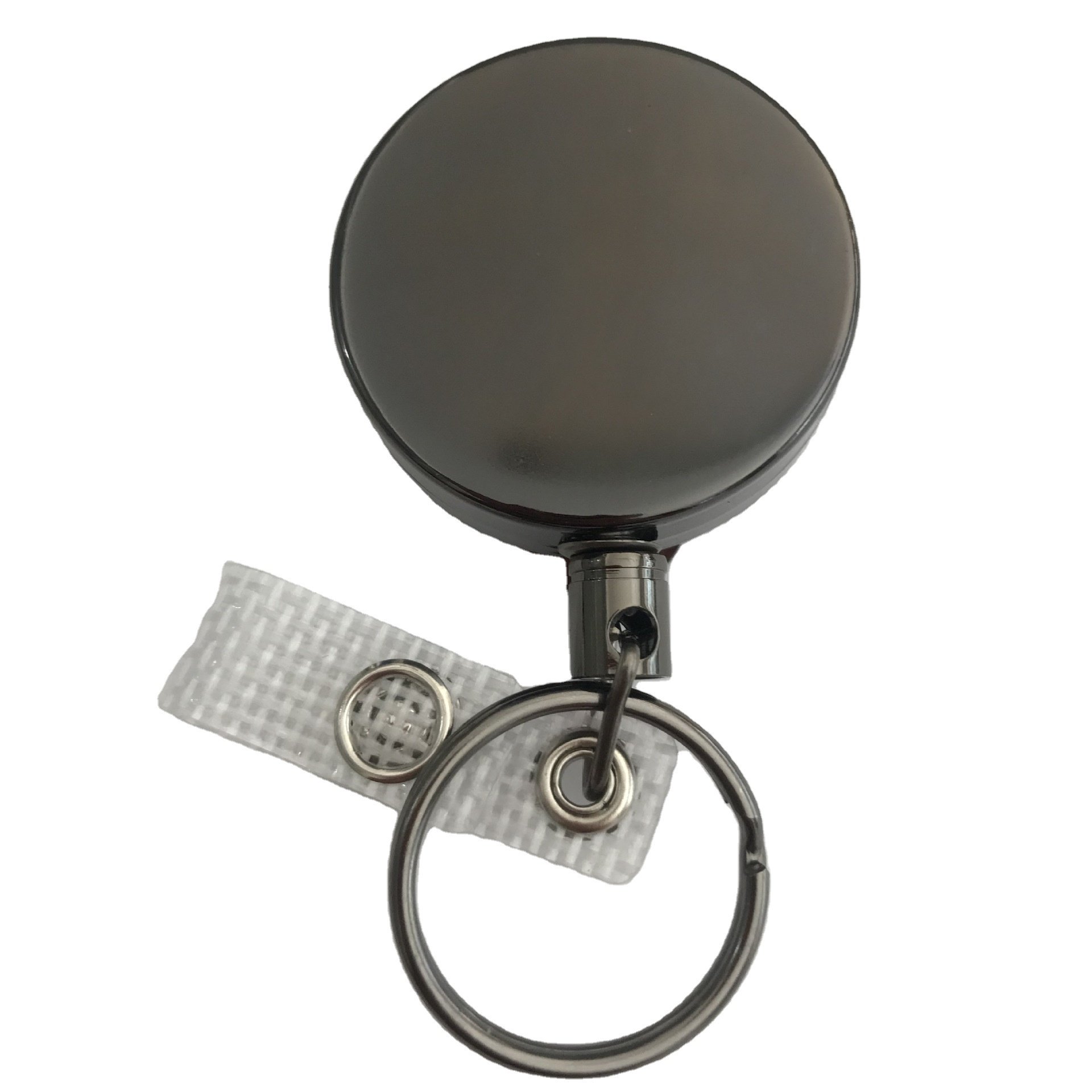 Metal ID card badge retractable buckle multifunctional belt clip keychain outdoor belt clip business card keychain reinforcement
