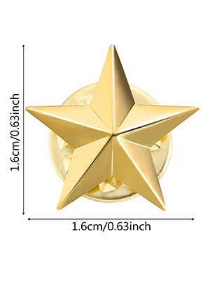 China manufacturer 3D design soft enamel custom metal lapel badge buckle enamel hat gold star pin for wholesale
