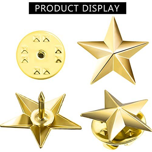 China manufacturer 3D design soft enamel custom metal lapel badge buckle enamel hat gold star pin for wholesale