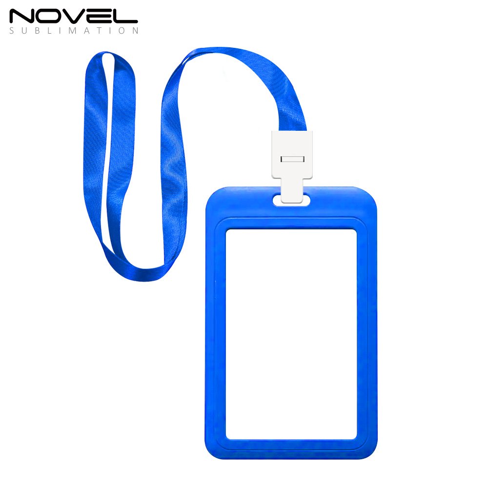 For School, Office, Factory Hard Plastic Key Card Work Badge Sleeve with Clear ID Window Sublimation Sliding ID Badge Holder
