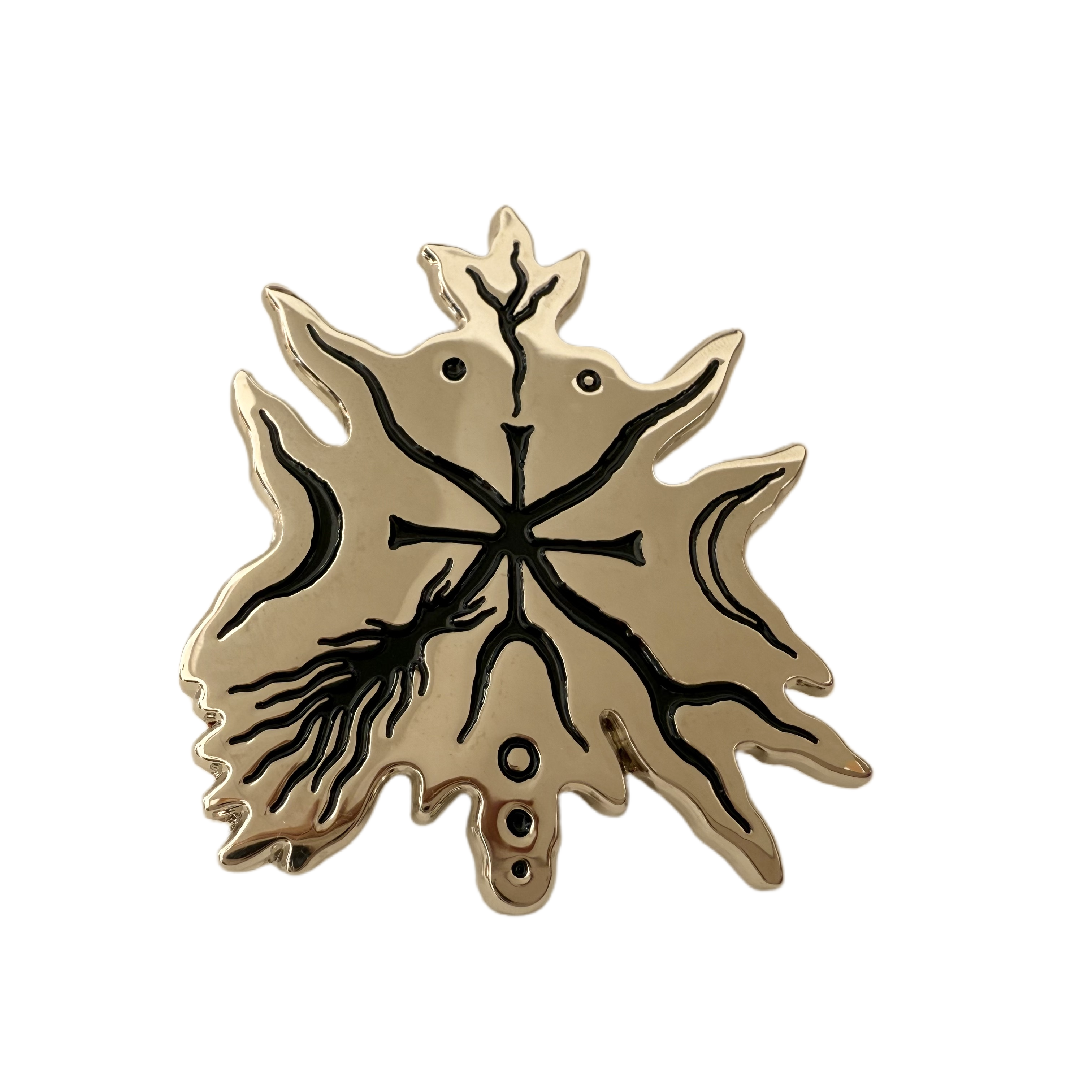 Wholesale Custom Noctilucent Metal Pin Cute Lucky Logo Enamel Badges Party Costume 3D Design Metal Coin Tag Metal Lapel Badges