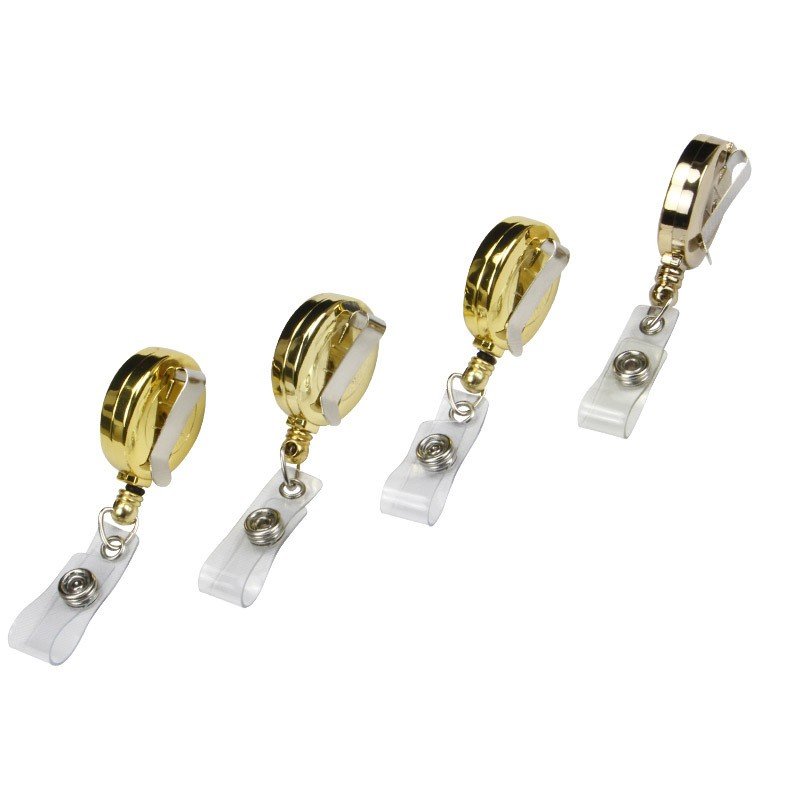 Best Quality custom logo round metal aluminium alloy badge holder reel nurse