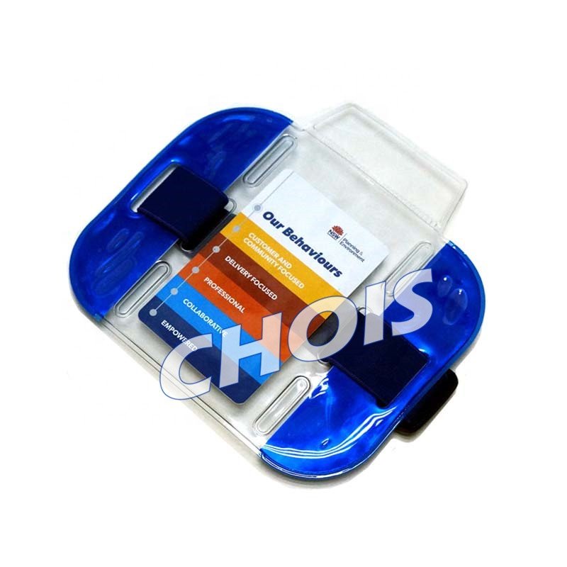 Security Armband Holder Arm Band Badge Holder with Flexible Elastic Strap