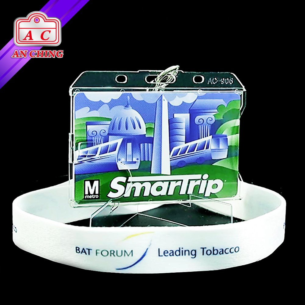 Landscape 2 Cards Badge ID Holder For Business