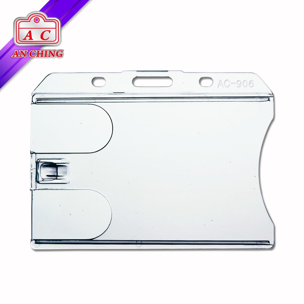 Landscape 2 Cards Badge ID Holder For Business