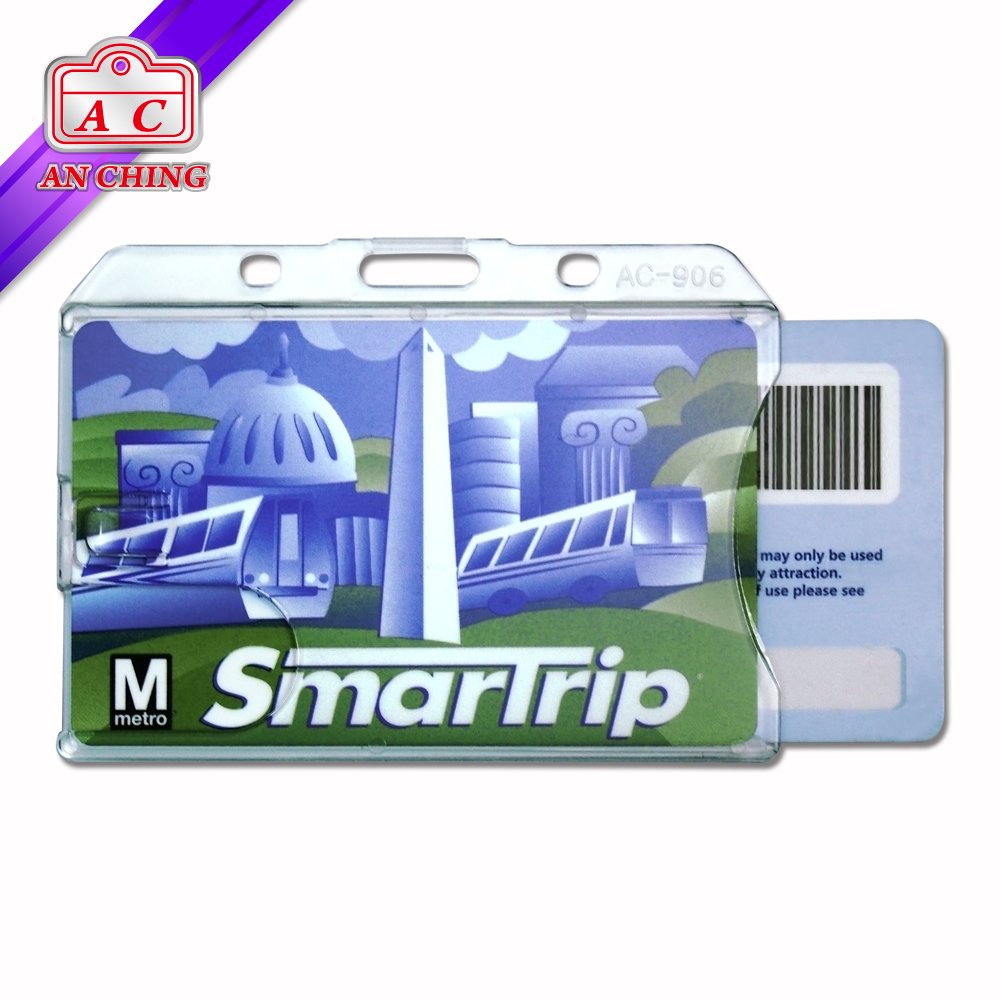Landscape 2 Cards Badge ID Holder For Business