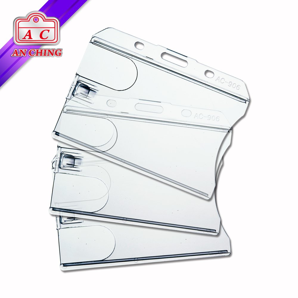 Landscape 2 Cards Badge ID Holder For Business