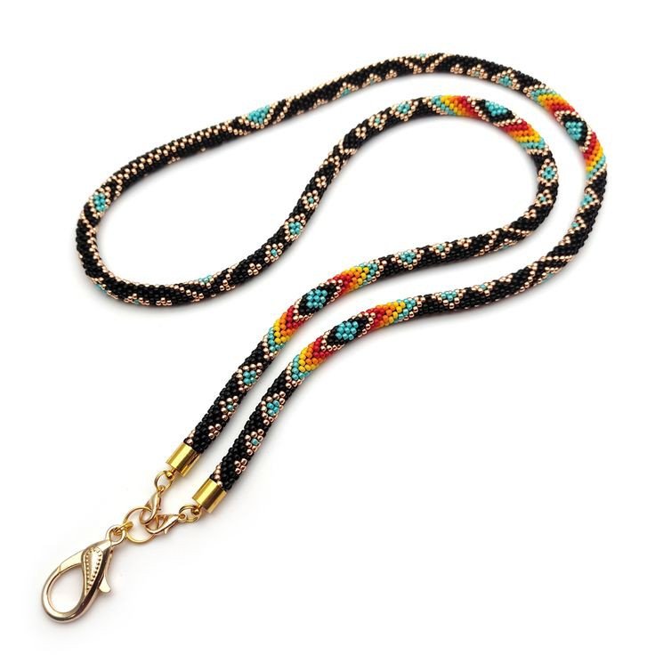 Beaded Lanyard beaded badge holder lanyard women ID card holder teacher nurse from india handmade Lanyard for women and girls