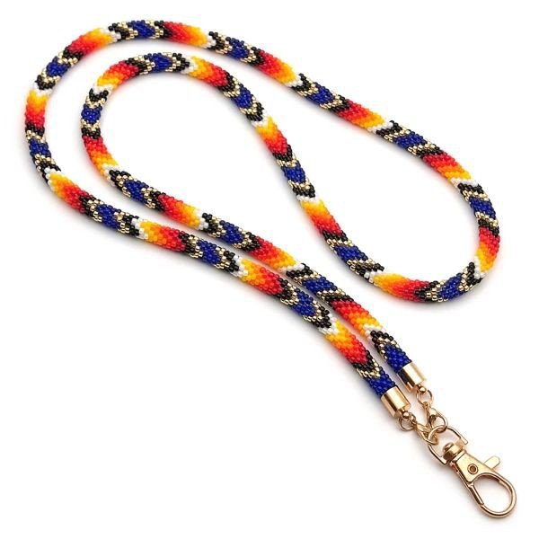 Beaded Lanyard beaded badge holder lanyard women ID card holder teacher nurse from india handmade Lanyard for women and girls