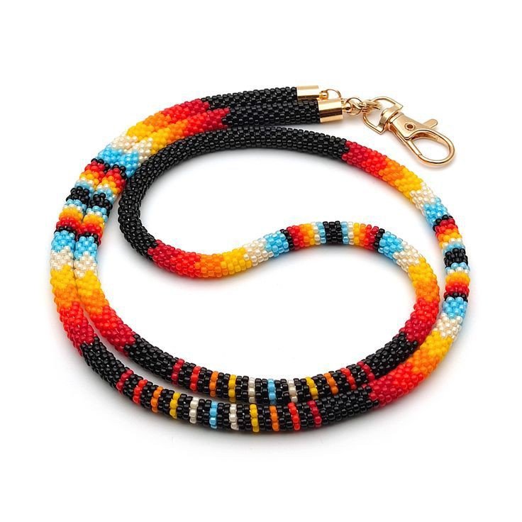 Beaded Lanyard beaded badge holder lanyard women ID card holder teacher nurse from india handmade Lanyard for women and girls
