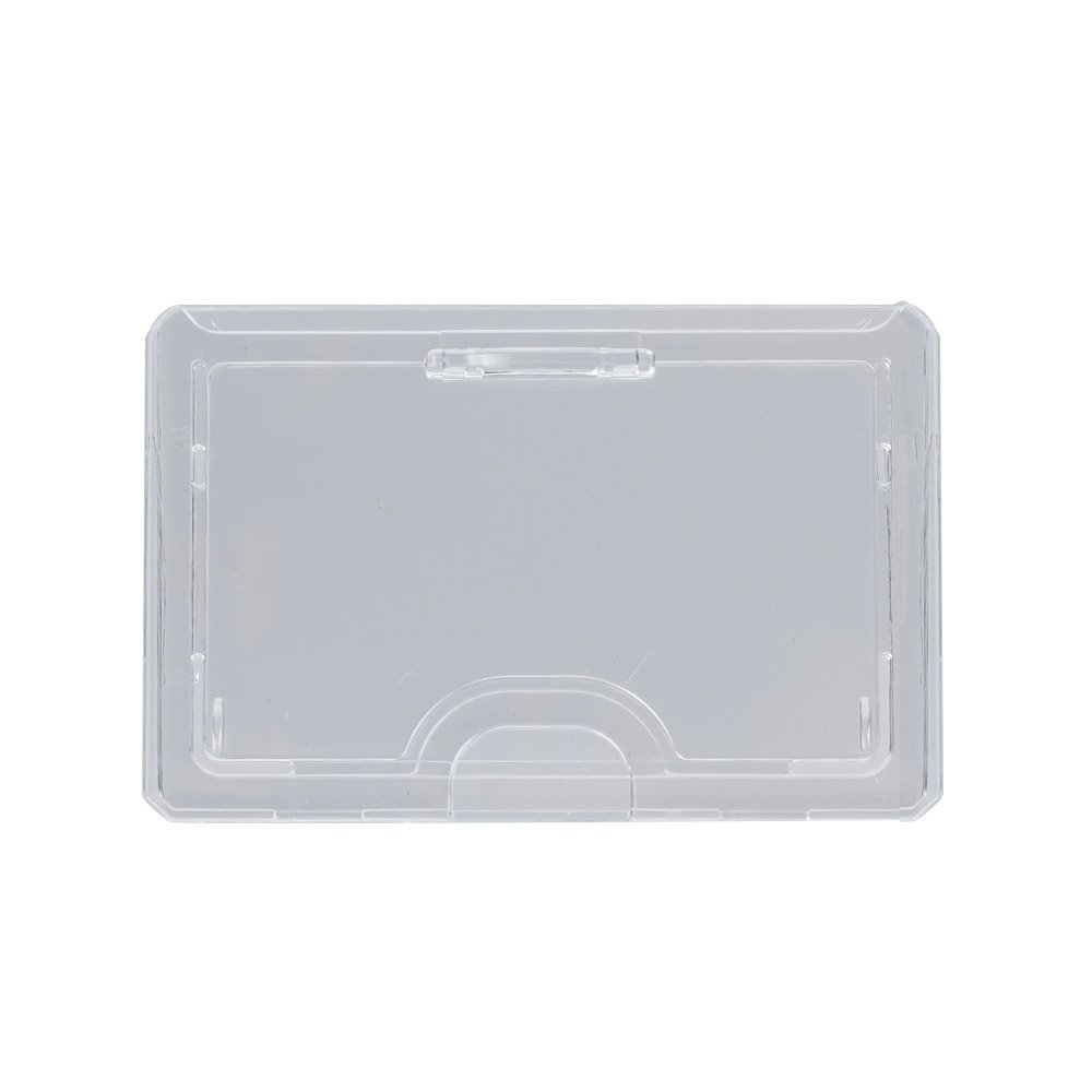 Bestom Premium Card Holder Clear Hard Plastic High quality ID Card Name Badge with Business Card Holders