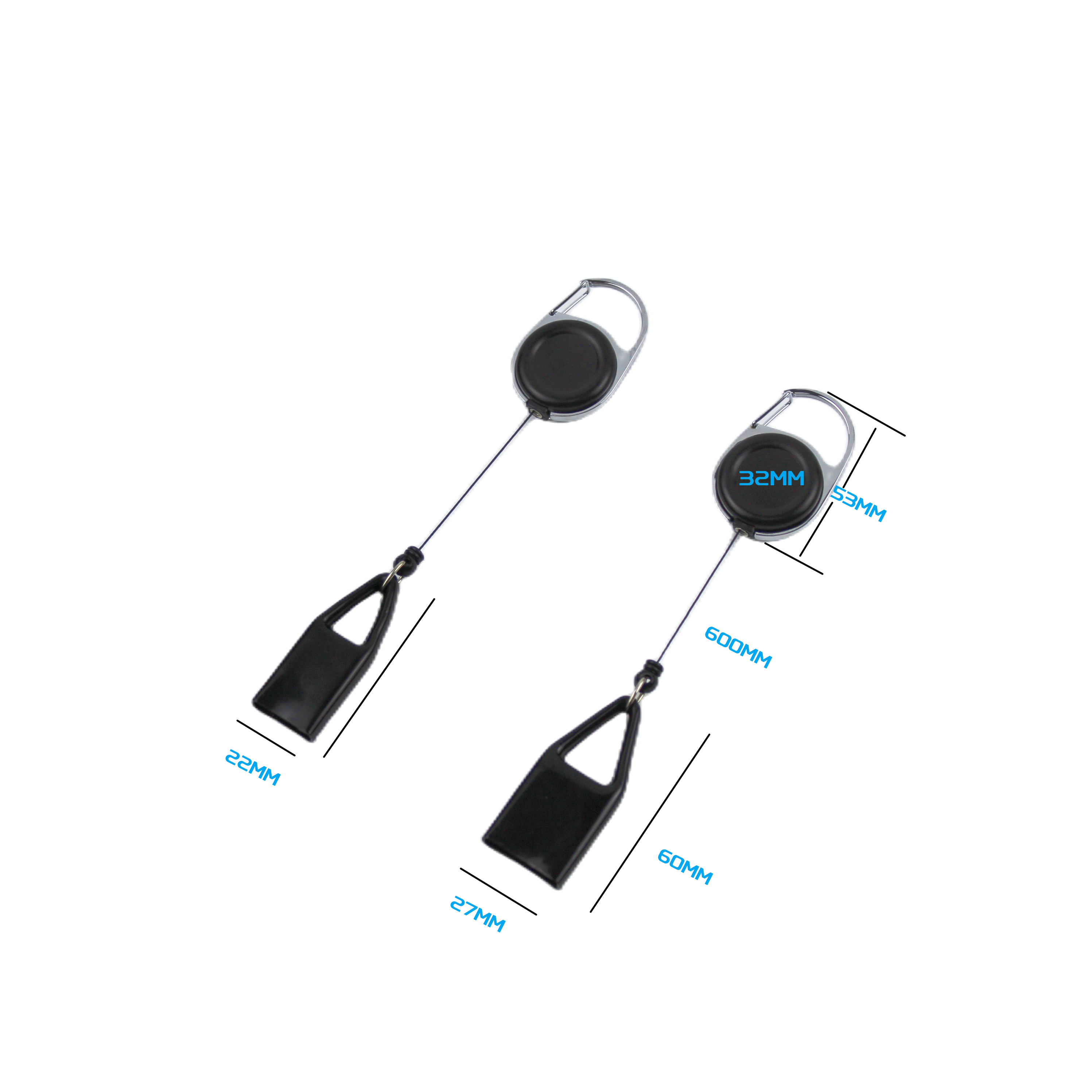 Bestom Custom Retractable Keychain Badge Reel Lighter LEash Clipper Pen Holder with Belt Clip for Outdoor Activiry Accessories