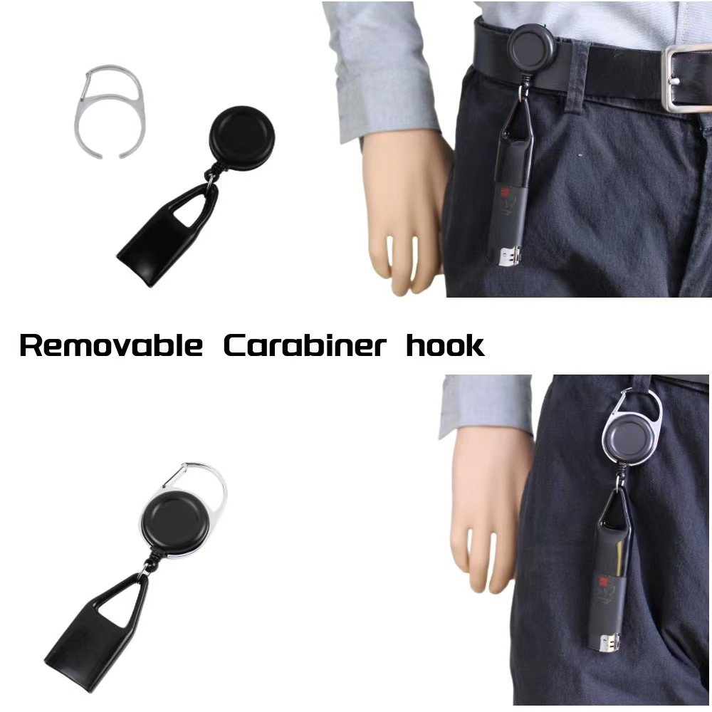 Bestom Custom Retractable Keychain Badge Reel Lighter LEash Clipper Pen Holder with Belt Clip for Outdoor Activiry Accessories